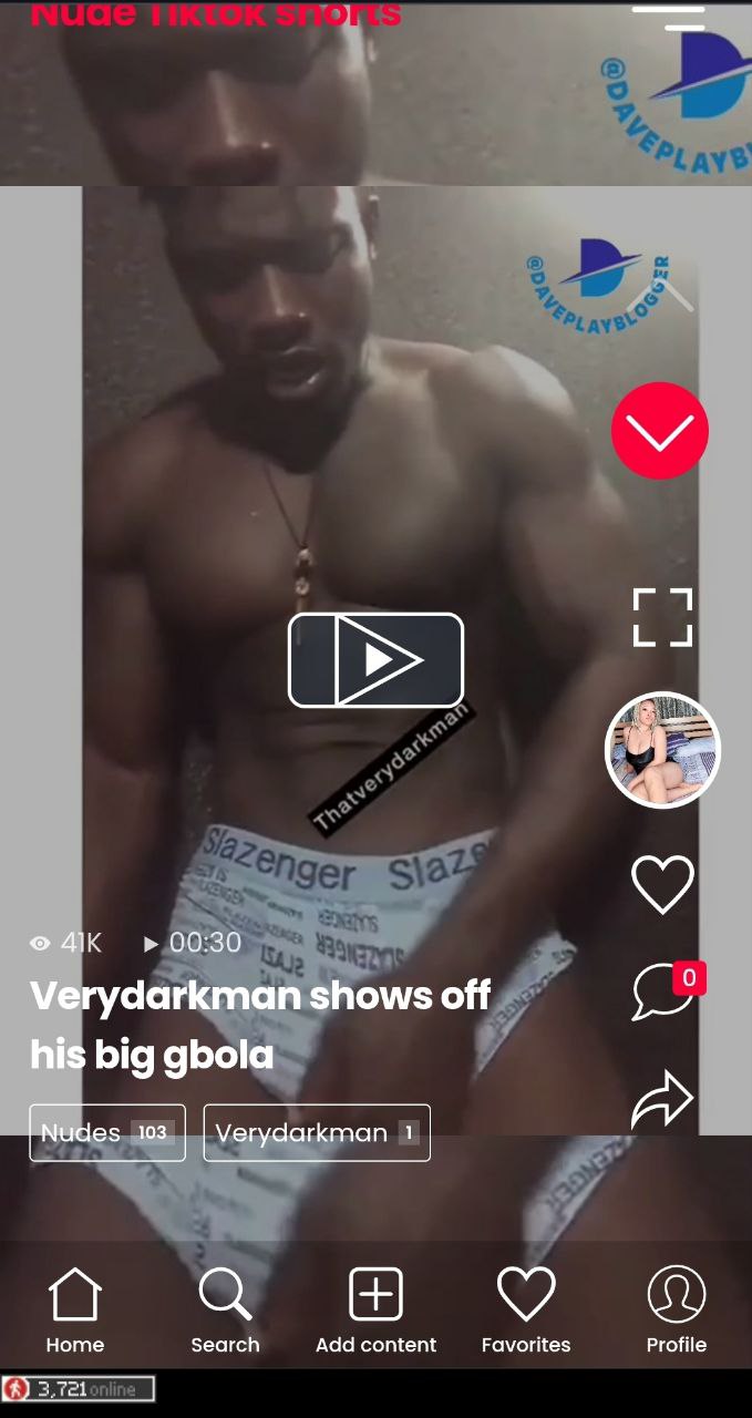 Verydarkman shows off his big gbola