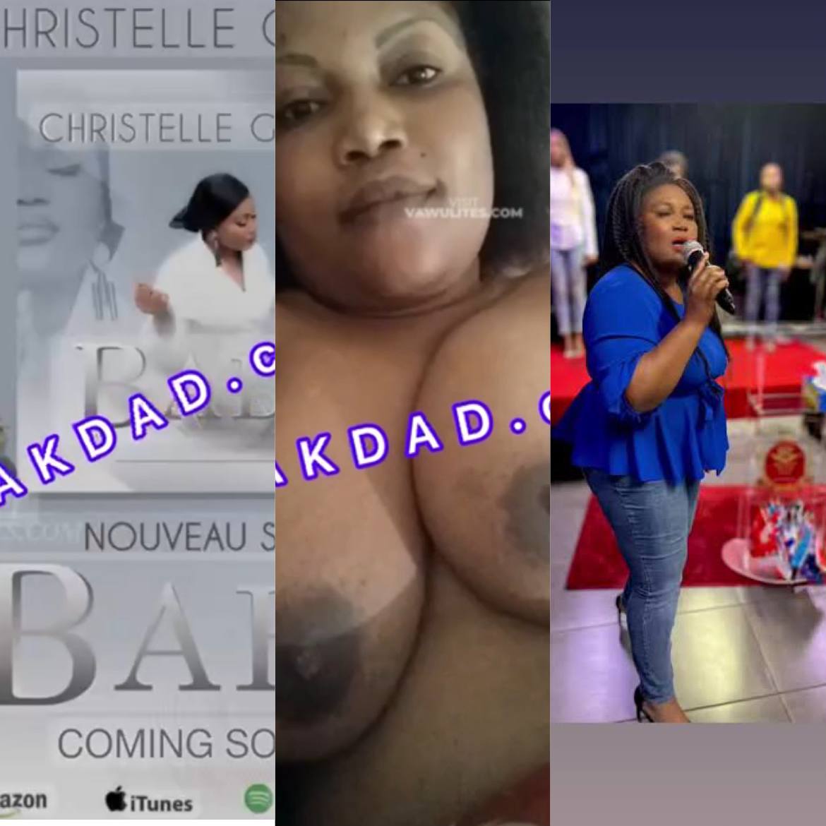 New leak sex video- gospel singer christelle gambela fingering her pussy