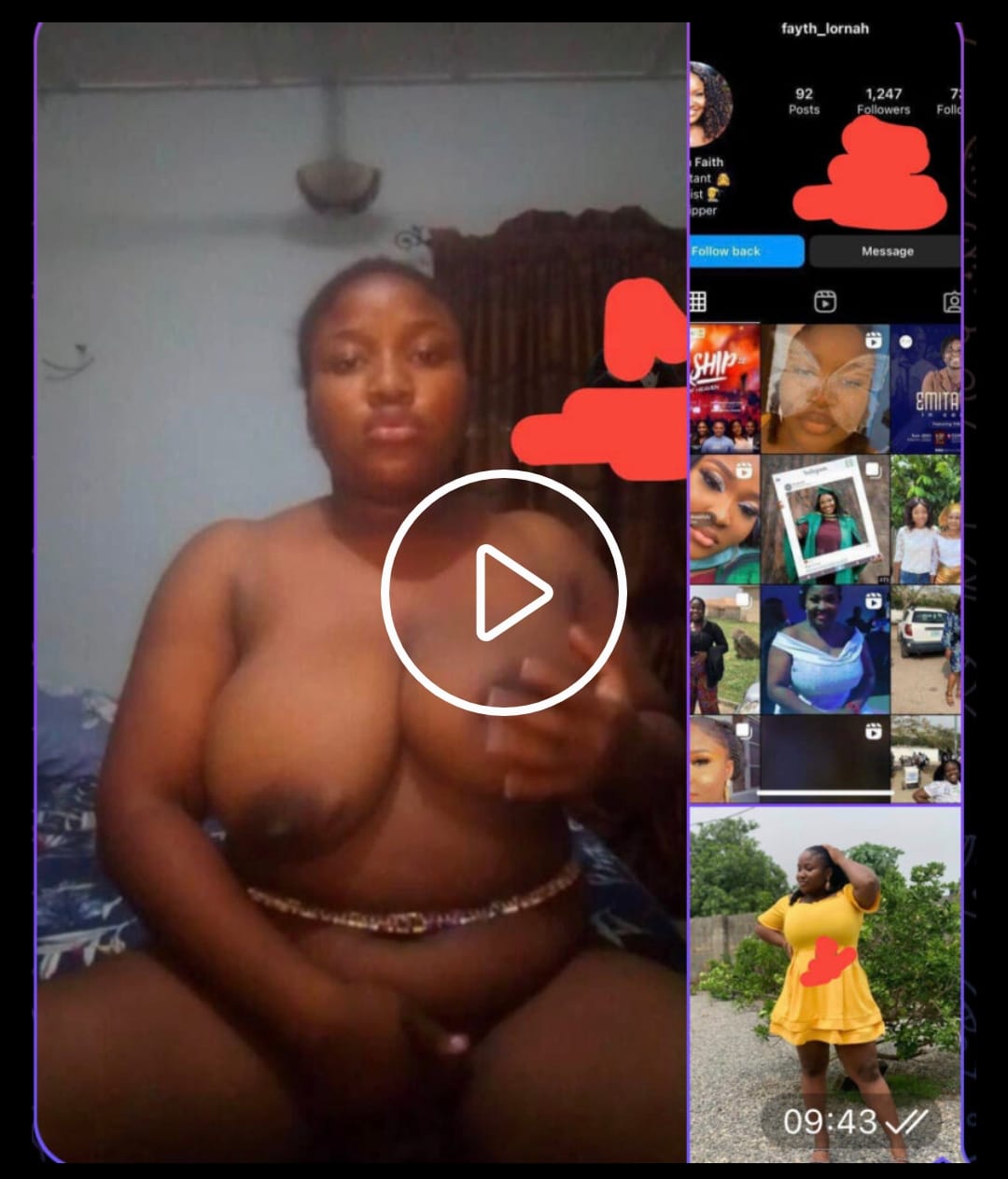 Leak- faith Ibrahim m@sturb@tion video goes viral online